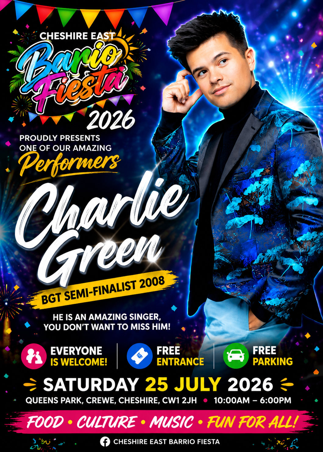 Charlie Green — Cheshire East Barrio Fiesta 2026