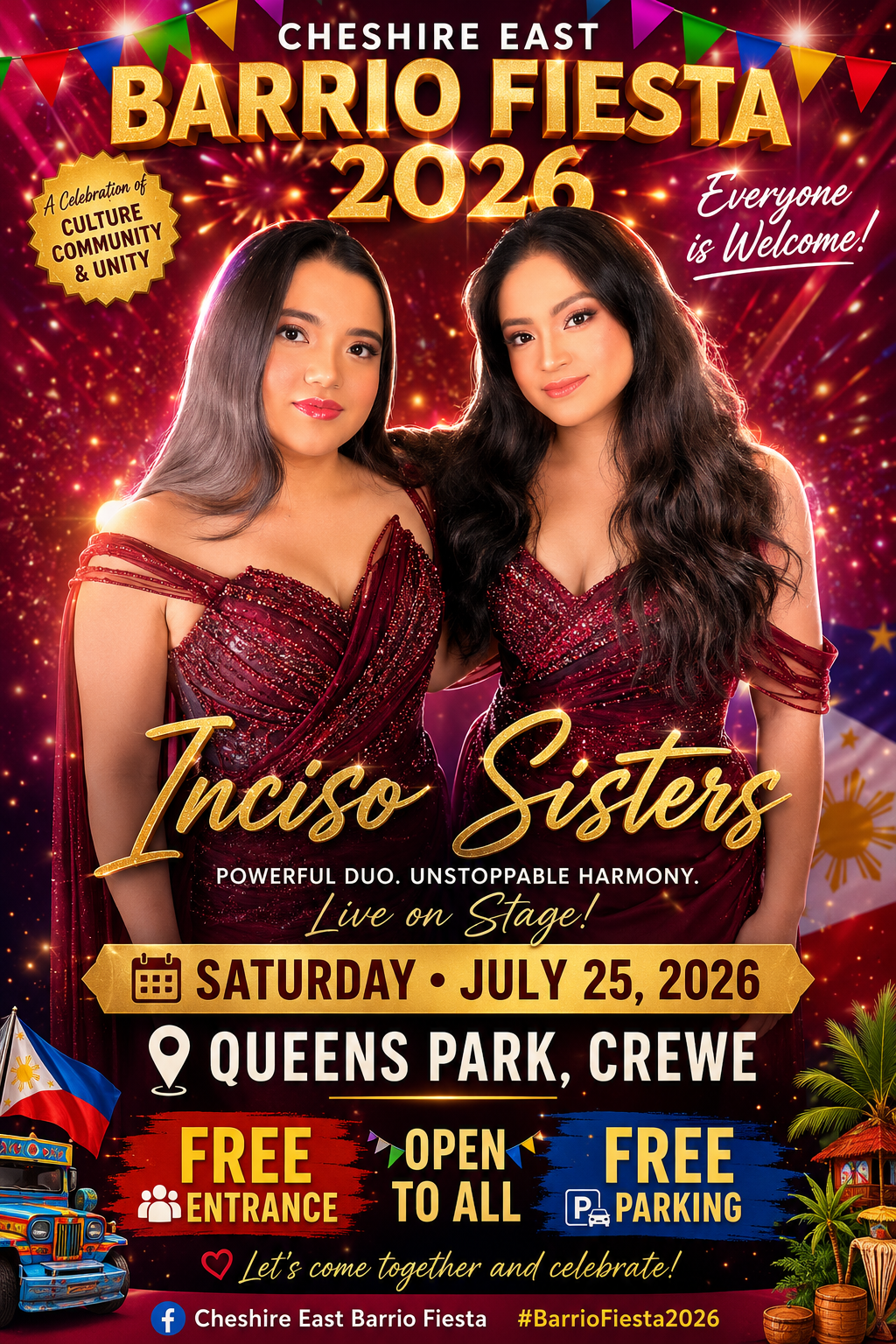 Inciso Sisters — Cheshire East Barrio Fiesta 2026