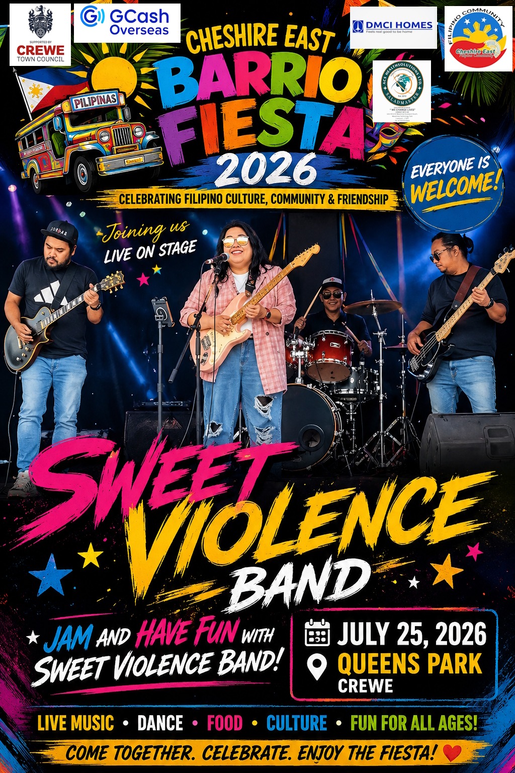 Sweet Violence Band — Cheshire East Barrio Fiesta 2026