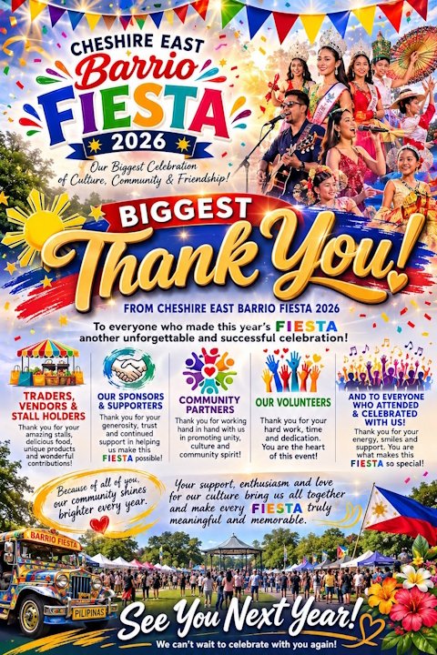 Cheshire East Barrio Fiesta 2026 official poster