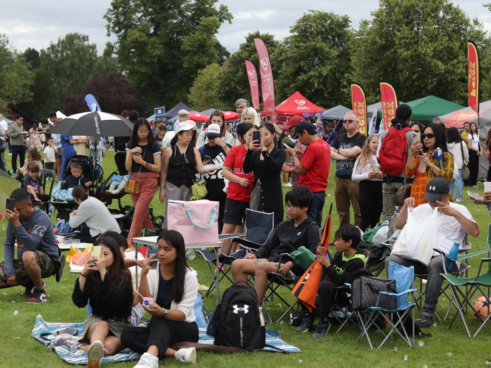 Crowd enjoying the festival