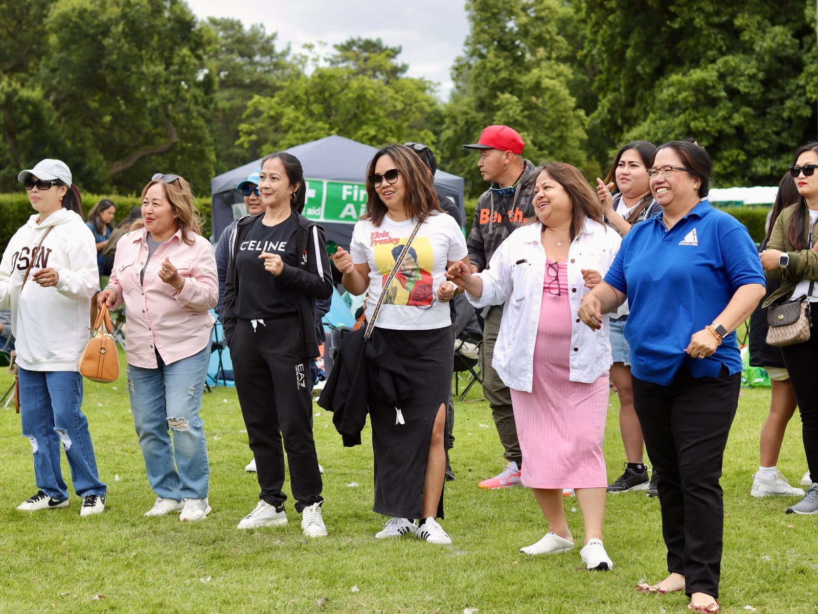 Visitors enjoying a CEFC community celebration