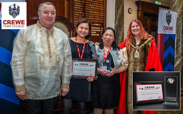 CEFC receiving a Crewe Community Award