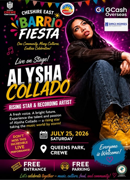 Alysha Collado — Cheshire East Barrio Fiesta 2026