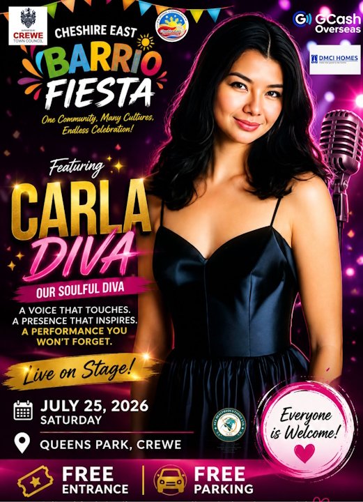 Carla Diva — Cheshire East Barrio Fiesta 2026